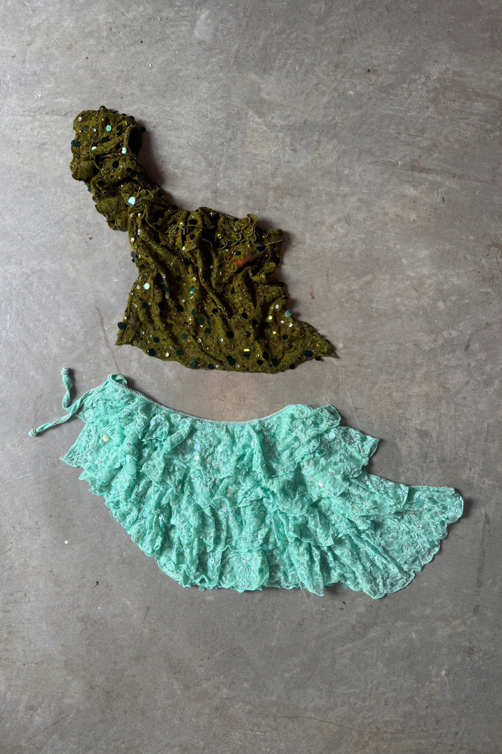 Seaweed Mini Skirt