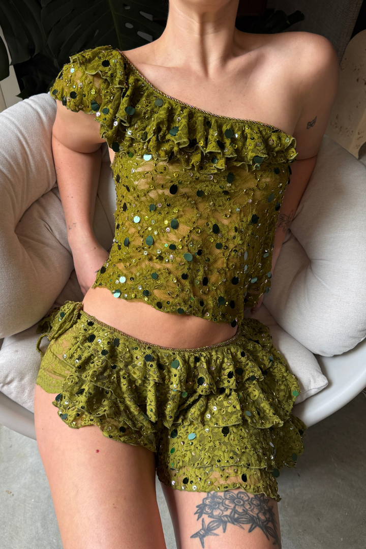Seaweed Mini Skirt