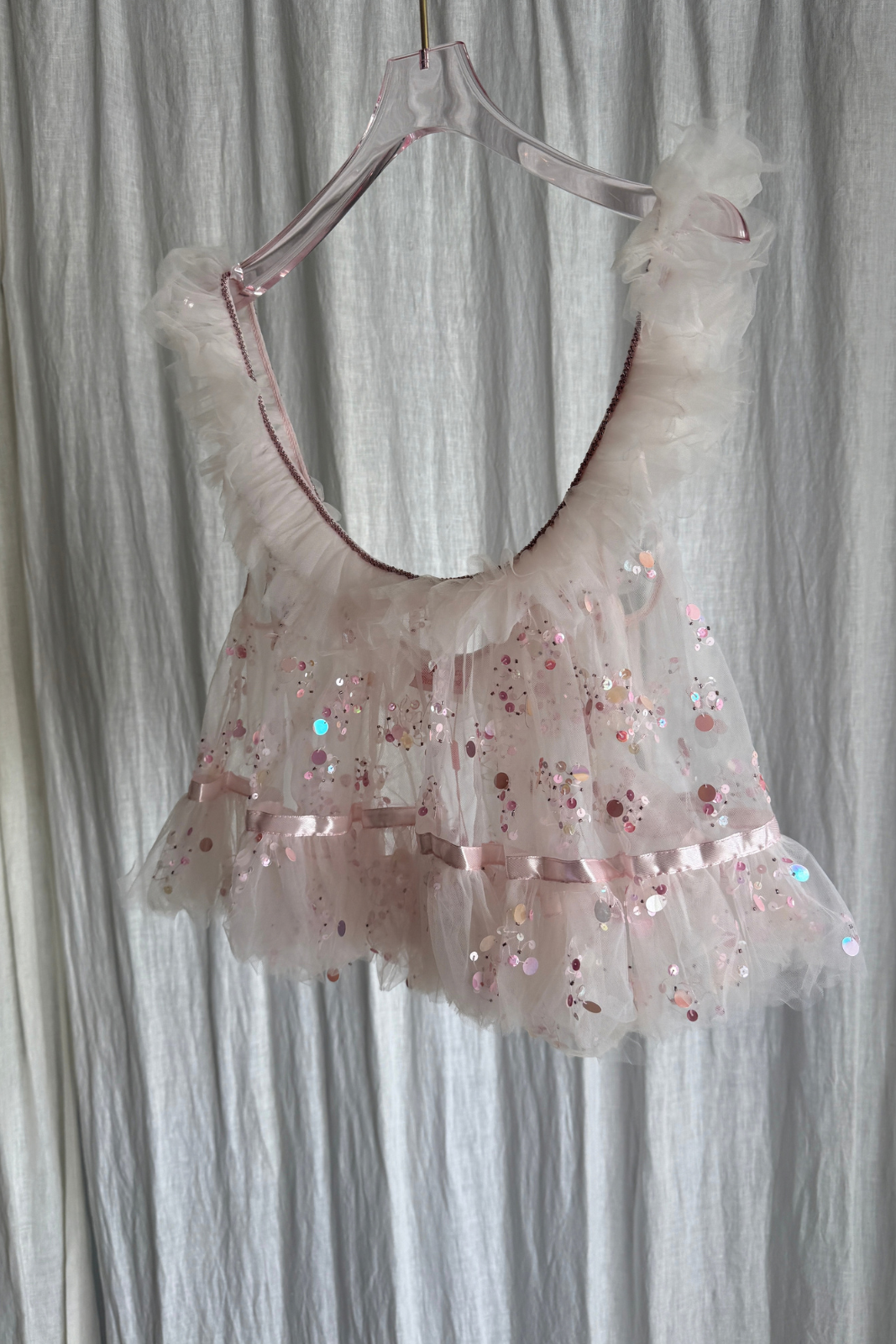 SAMPLE - BABY DOLL BEADED TOP - SIZE S