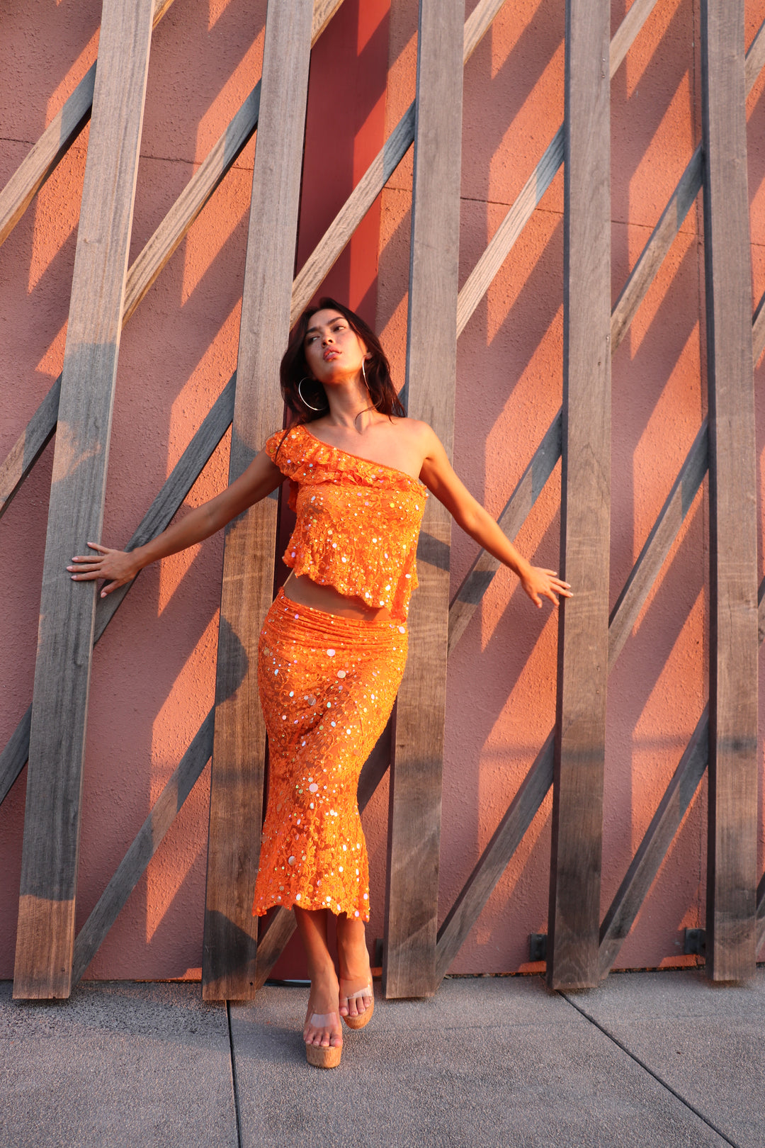 Flame Midi Skirt