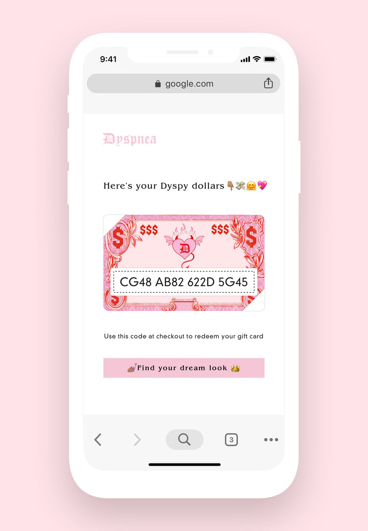 Digital Gift Card